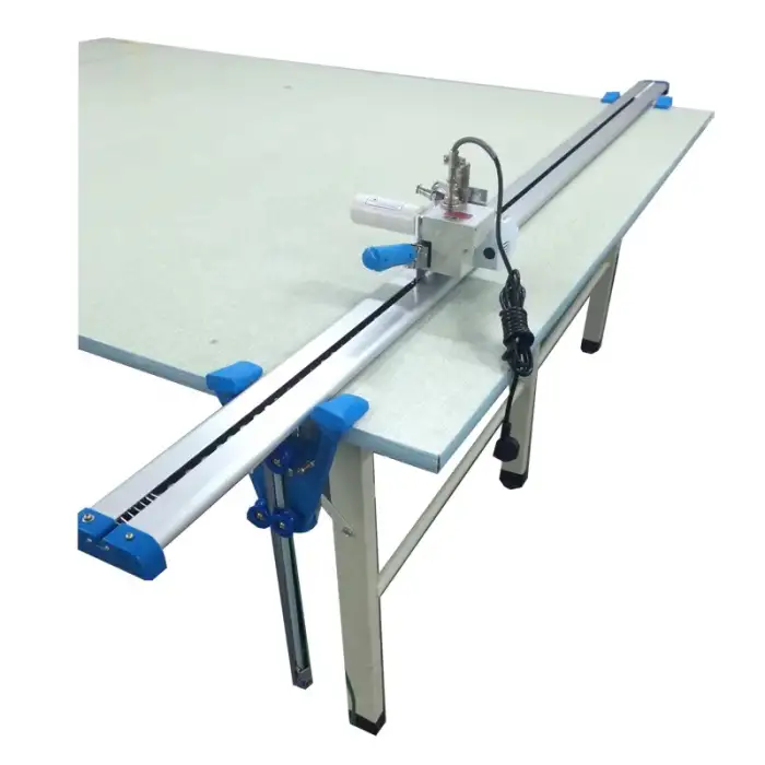 Installation support Electric Round Knife Cloth End edge Cutter Apparel Fabric Roller blinds End Cutting Table Machine