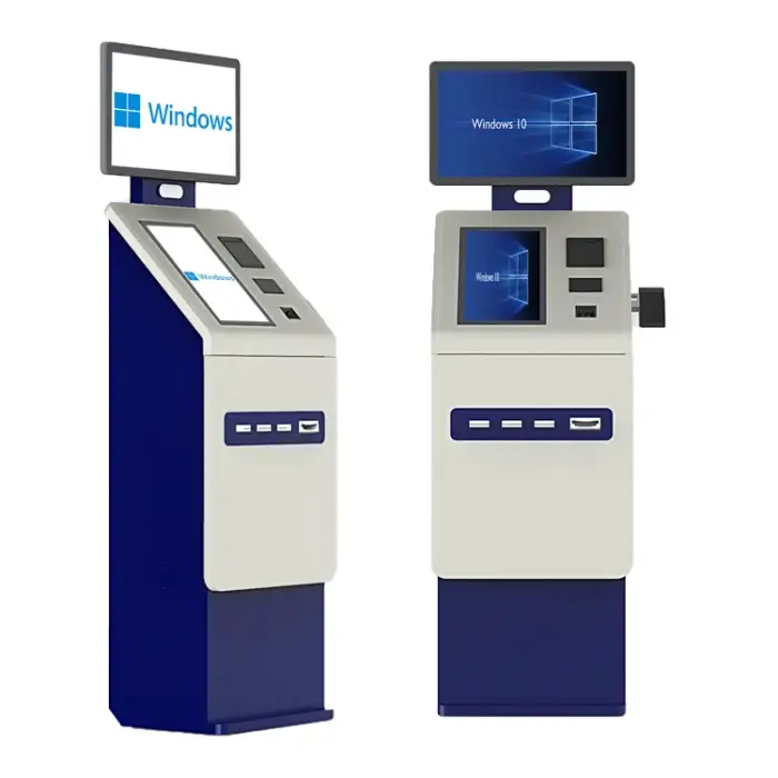 touch screen kiosk with credit card reader library kiosk