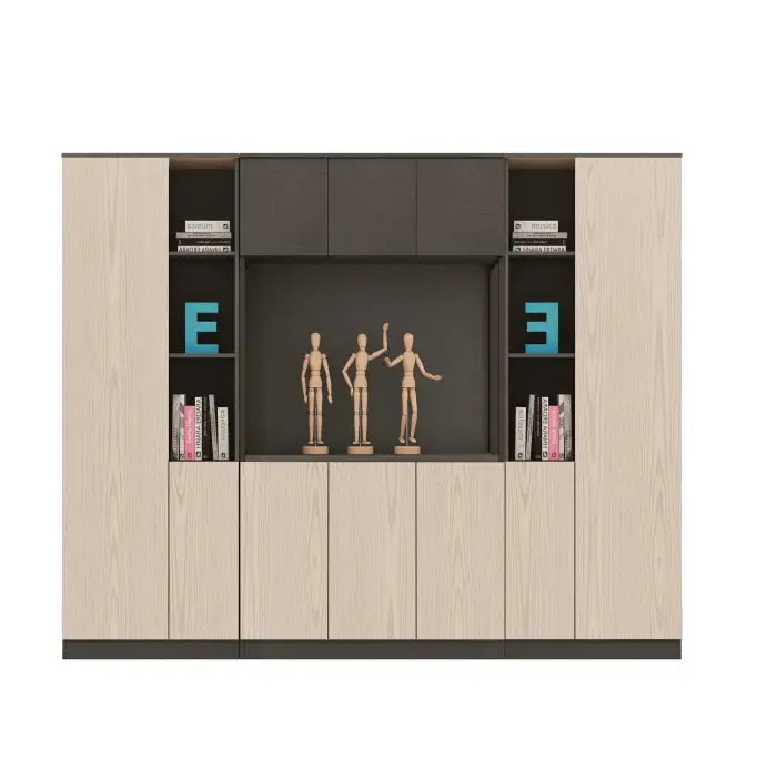 Commercial furniture Big filling cabinet document modern with partition bookshelf bookcase storage cabinet