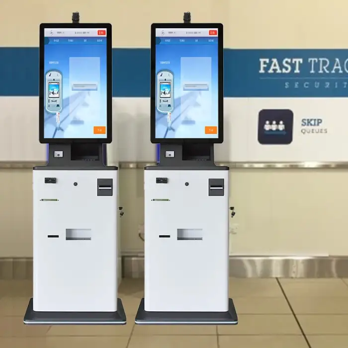 touch screen kiosk with credit card reader library kiosk