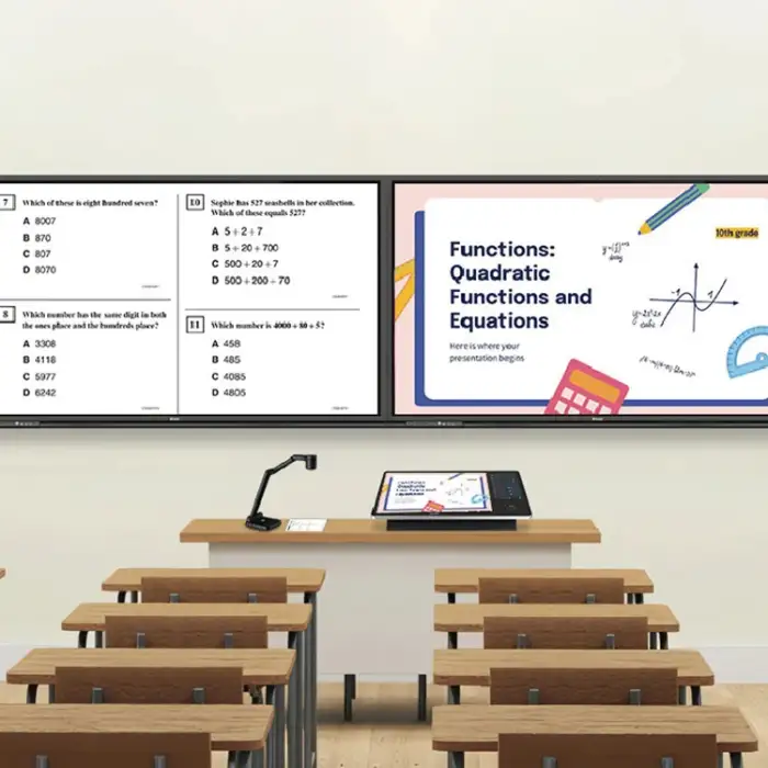 Educational Equipment Presentation Switcher Desktop Digital Podium for School Classroom