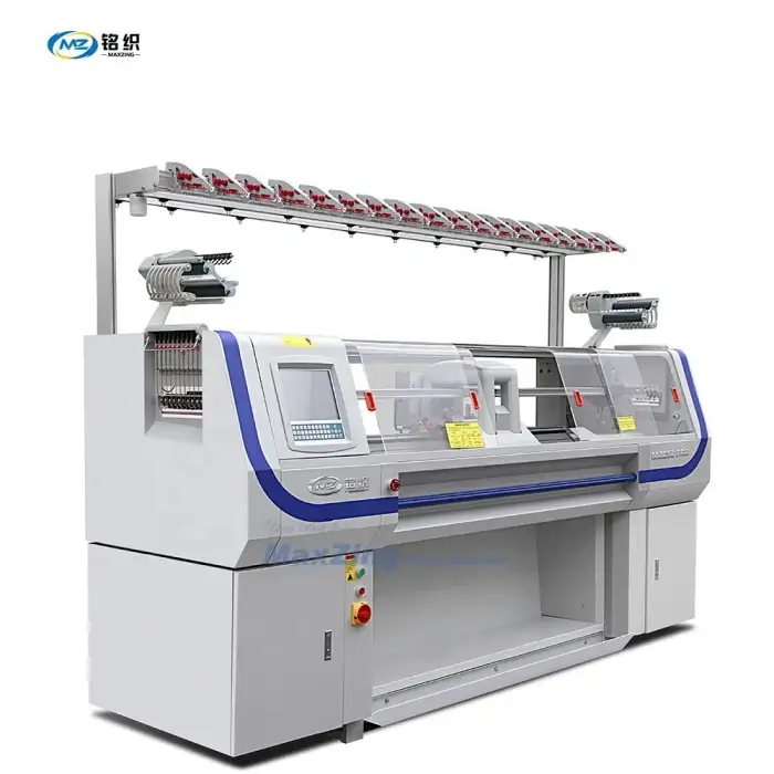 MaxZing 2024 model 60 inch automatic flat knitting machine with double system flat knit