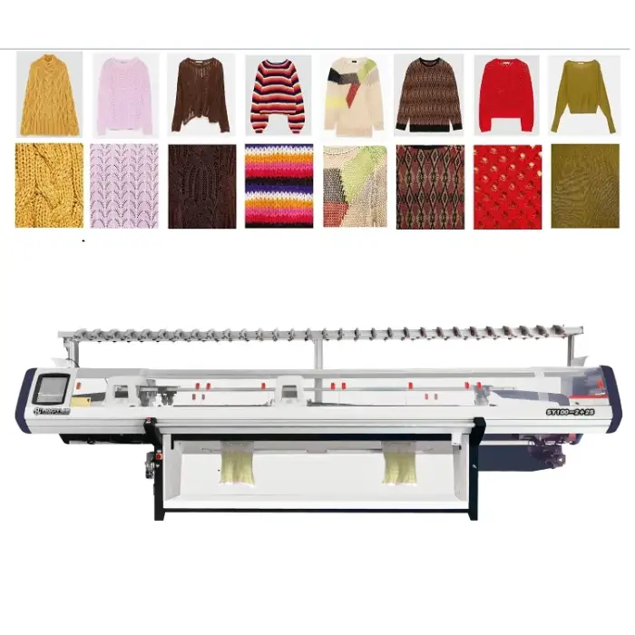 1+1system 80inch computerized sweater flat knitting machine