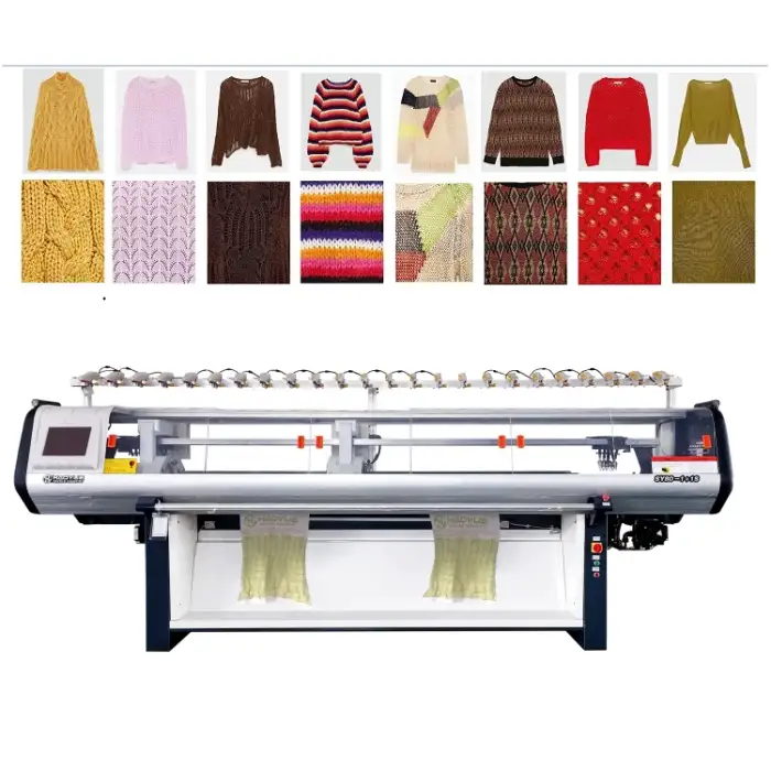 1+1system 80inch computerized sweater flat knitting machine