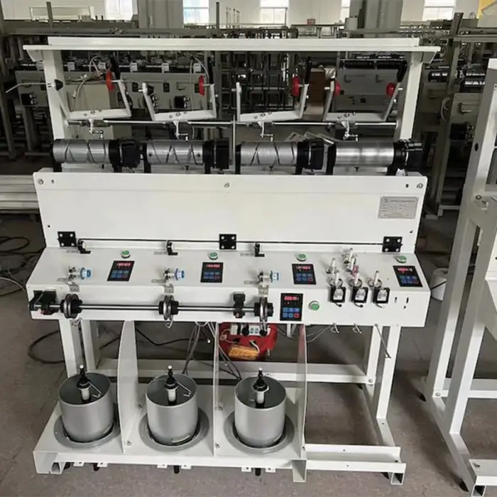 automatic yarn thread doubling and twisting machine with 1+5 type