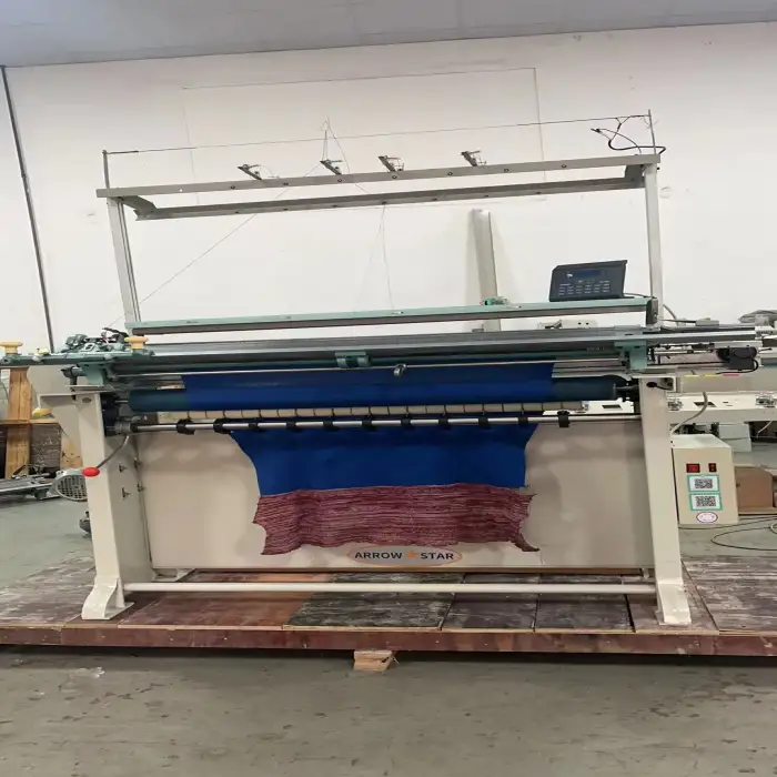 Semi automatic knitting machine for making jersey sweater