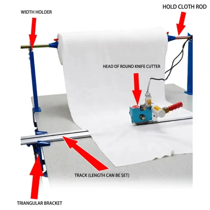 Installation support Electric Cloth End Edge Cutter Apparel Fabric Roller blinds End Cutting Machine Fabric End Cut Machine