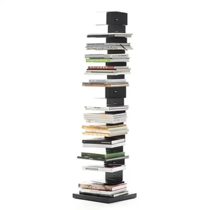 Nordic bookshelf floor-to-ceiling corner iron art invisible vertical small bookcase on the wall creative wall shelf