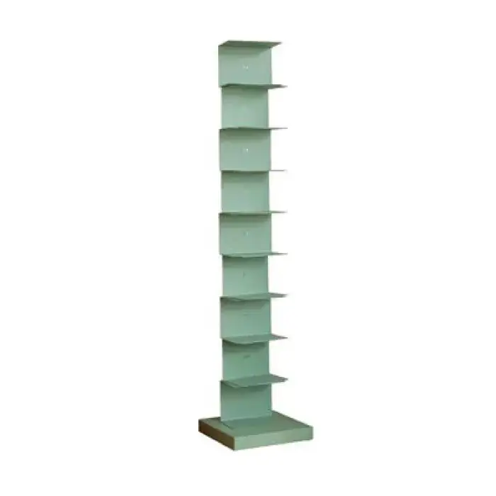 Nordic bookshelf floor-to-ceiling corner iron art invisible vertical small bookcase on the wall creative wall shelf