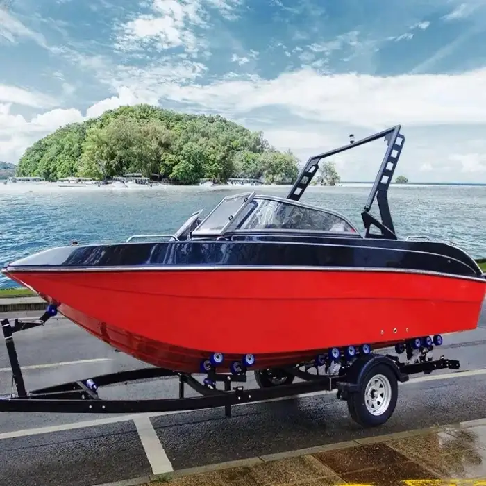 19ft 6-10 person outboard engine boats fiberglass fishing yacht