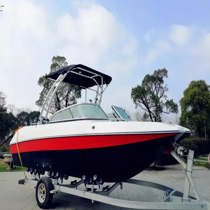 19ft 6-10 person outboard engine boats fiberglass fishing yacht