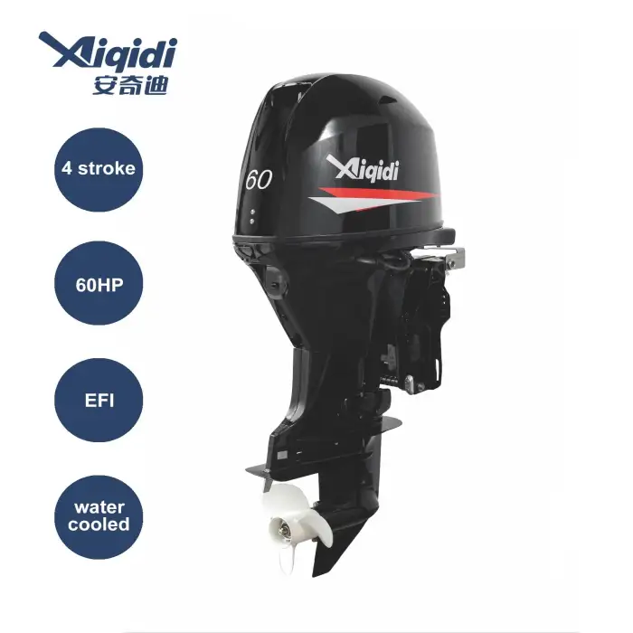 Boat Engine AIQIDI 4 Stroke 60HP F60 EFI Long Shaft Remote Tiller Control Outboard Motor