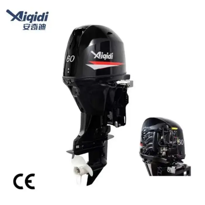 Boat Engine AIQIDI 4 Stroke 60HP F60 EFI Long Shaft Remote Tiller Control Outboard Motor