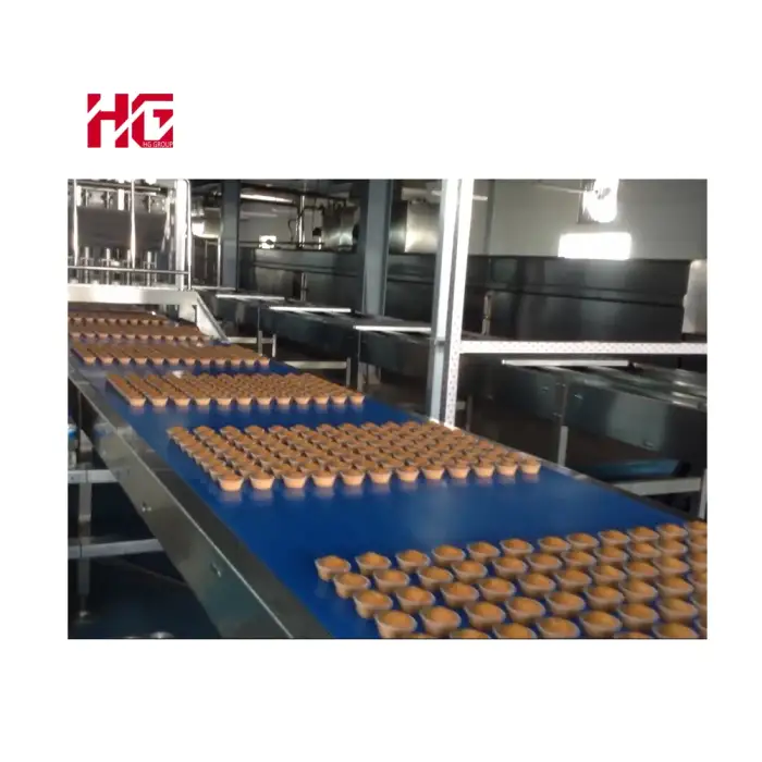 HG CFC Complete Fully Automatic Cup Cake Machine Cake Baking Equipment Muffin Custard Cake Making Machine