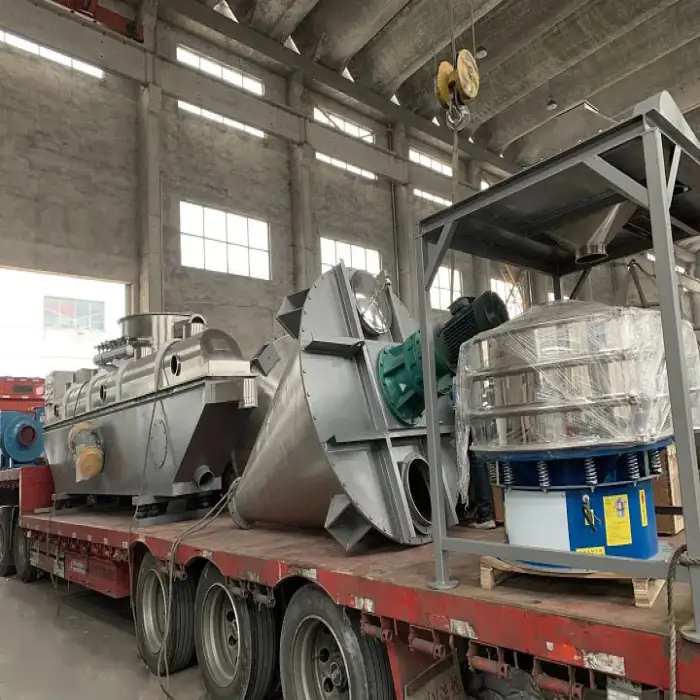 Salt products brown sugar particles type choose linear fluidised bed drying equipment ZLG series vibration fluidised bed