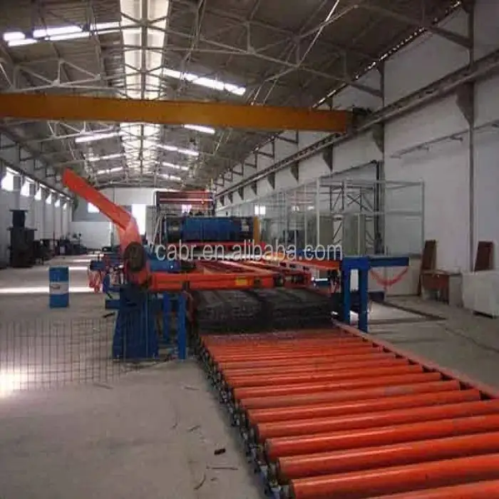 Automatic reinforcement steel mesh welding machine, coil wire mesh making line