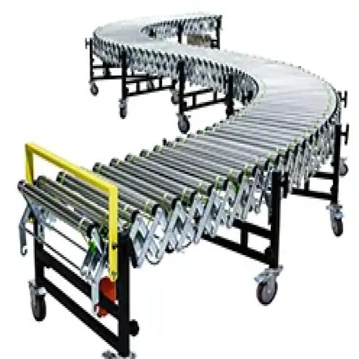 Customized and Powered Roller Conveyor System in Shops or Logistics