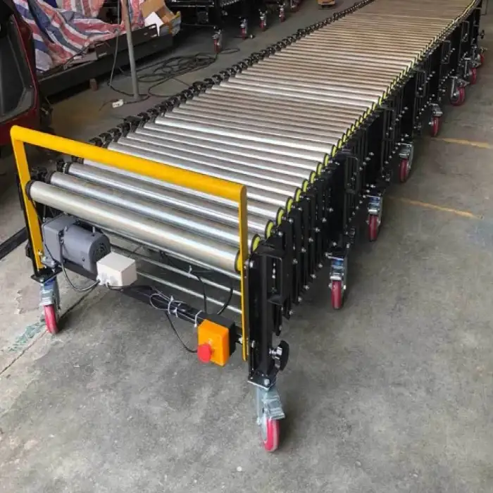 Customized and Powered Roller Conveyor System in Shops or Logistics