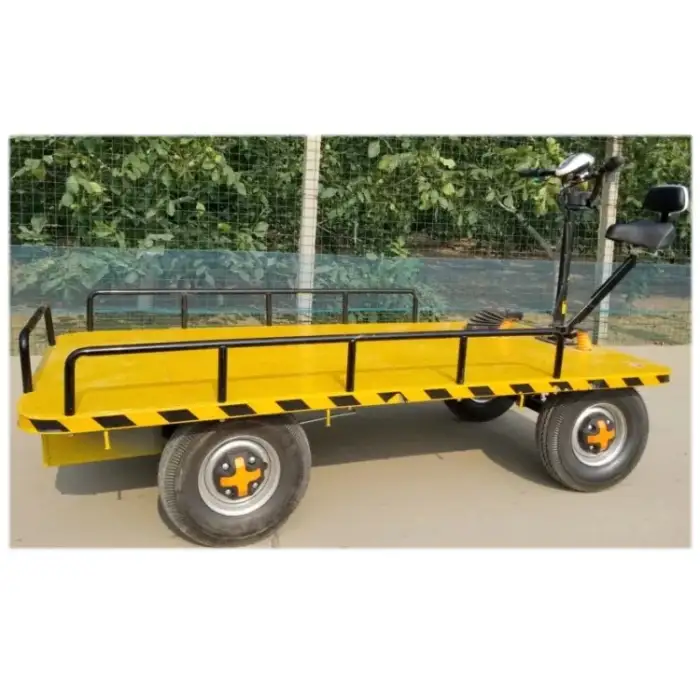 Electric Heavy Duty Industrial Logistic electric flat transfer car logistics transport electric flat car for load