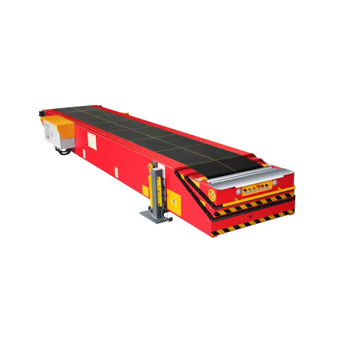 Electric control telescopic belt conveyor for truck loading and unloading  warehouse inner logistics