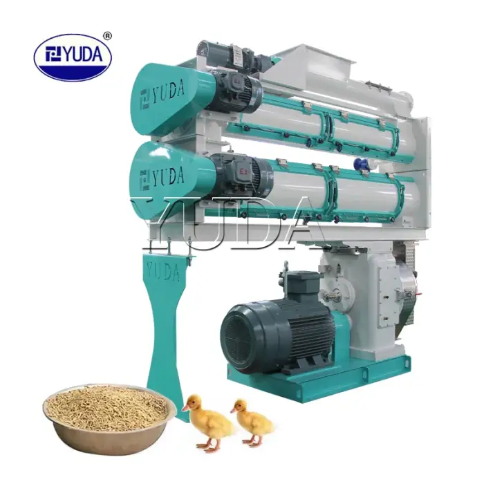 YUDA New Hot Sale Animal Feed Pellet Machine Goat Ring Die Mill &amp; Extruder Processing Core Engine Motor Manufacturing Plants