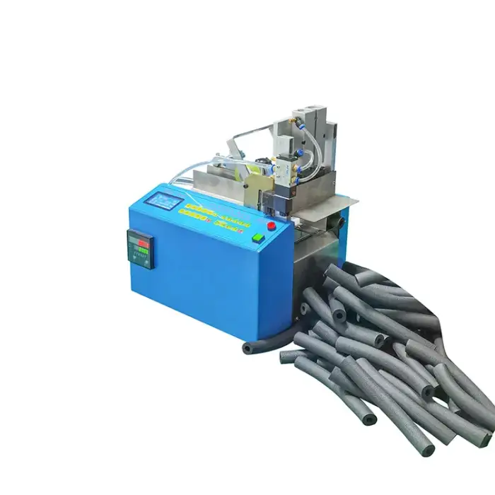 Electric pipe cutter PVC soft oil tube cutting machine automatic pipe cutting machine meter measuring function included