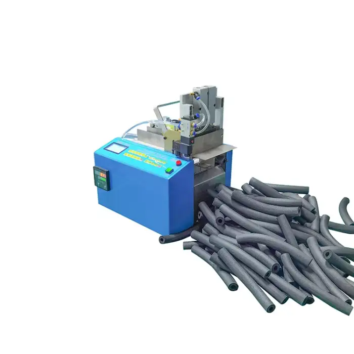 Electric pipe cutter PVC soft oil tube cutting machine automatic pipe cutting machine meter measuring function included