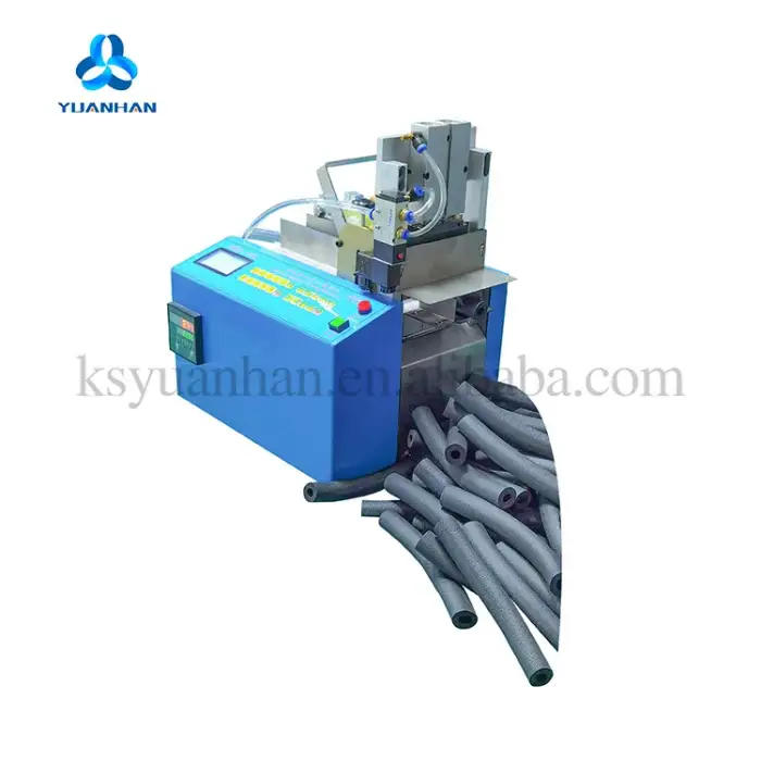 Electric pipe cutter PVC soft oil tube cutting machine automatic pipe cutting machine meter measuring function included