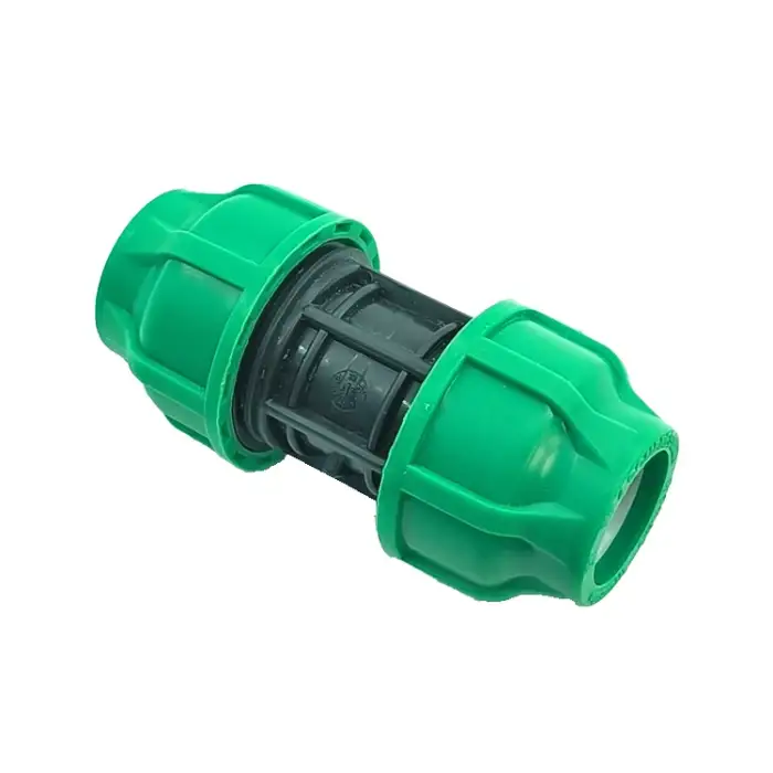 Wholesale 50mm Lotush Irrigation Pe Plumbing Pipe Fitting Material PP Compression Poly Hdpe Coupling Fittings