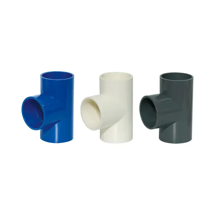 PVC Equal Tee Pipe Fittings – 1/2" Inch PVC Elbow Tee Coupling for Plumbing