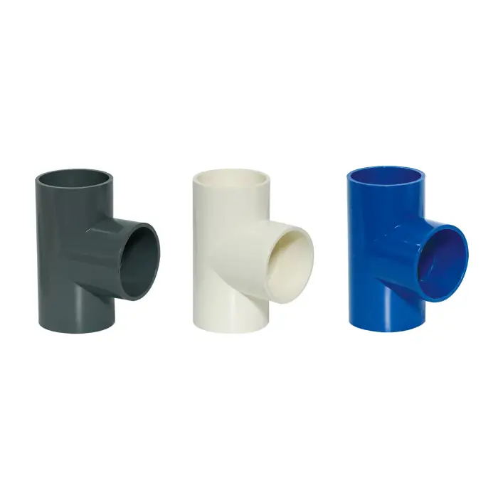 PVC Equal Tee Pipe Fittings – 1/2" Inch PVC Elbow Tee Coupling for Plumbing