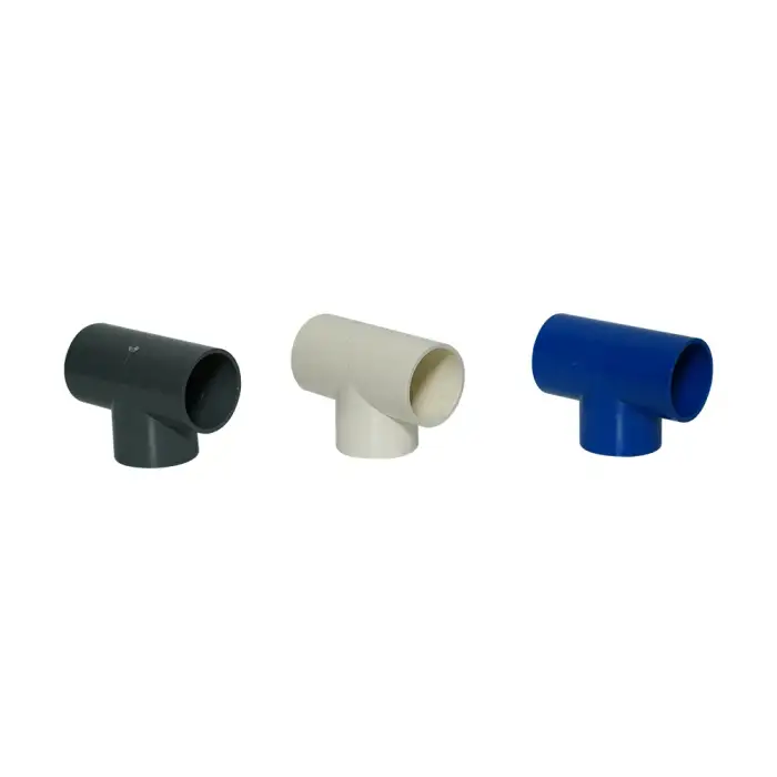 PVC Equal Tee Pipe Fittings – 1/2" Inch PVC Elbow Tee Coupling for Plumbing