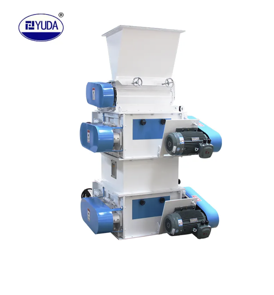 Crusher For Poultry Feed Standard Double Roller Crusher Milling Machine