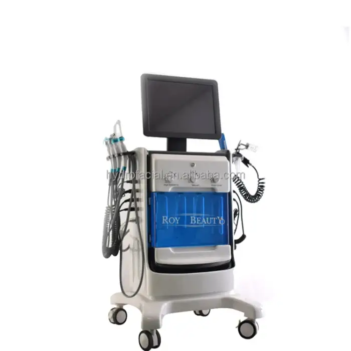 Multifunction Facial Hydra 15 in 1 Aqua Peeling Machine H2O2 Oxygen Jet Peel Hydro Hydra Machine