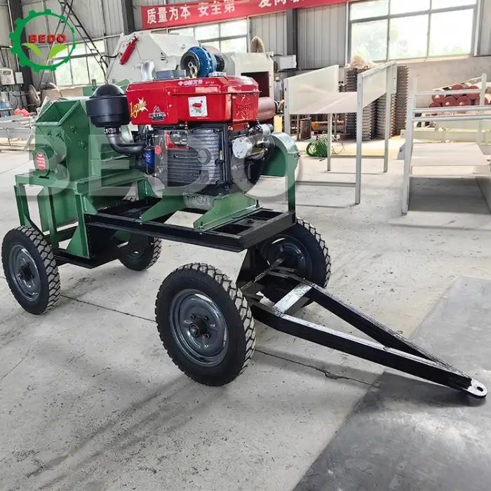 Diesel Branch Crusher Wood Chipper  Wood Crusher/Shredder for Garden and Industrial Use