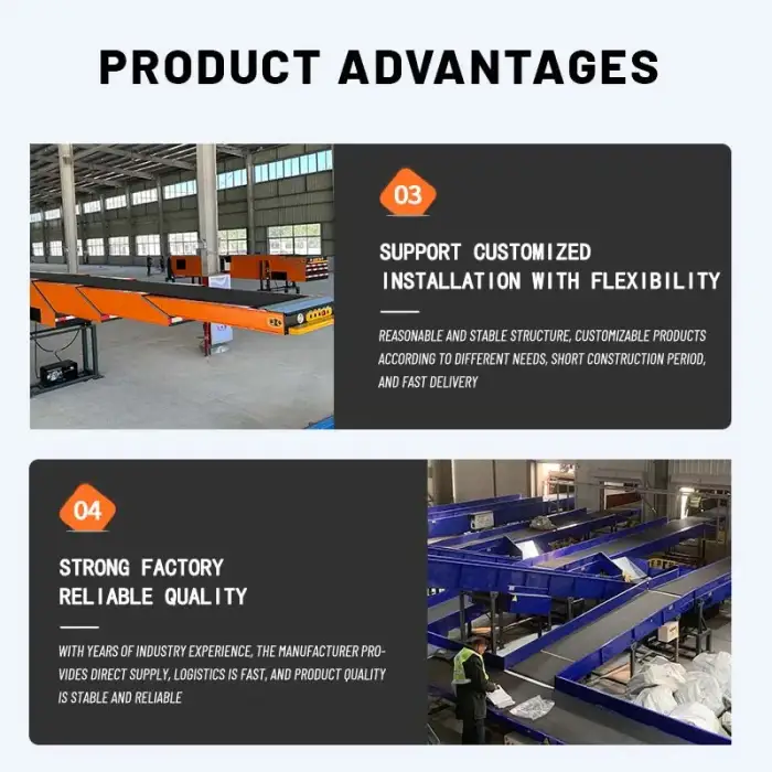 Hydraulic Lifting Telescopic Belt Conveyor – Efficient Package Loading and Unloading for Logistics