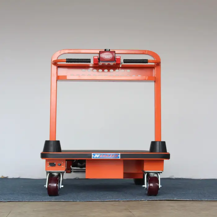 heavy duty electric flat trolley warehouse power cargo cart logistics electric platform trolley