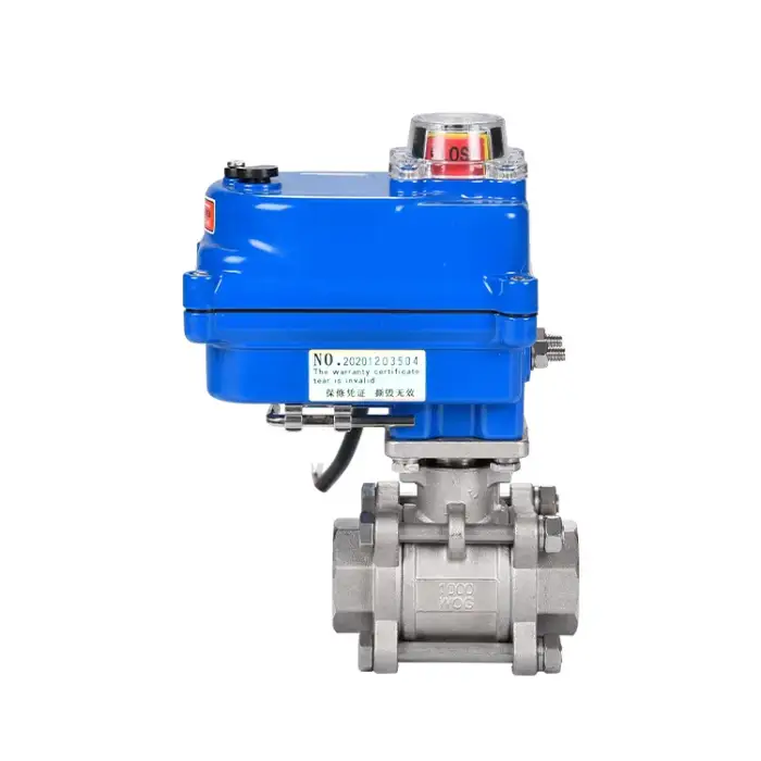 Steel Plumbing Materials Electric Ball Valve Dn15 Electrical On Off Motorized 12V Electric Ball Valve