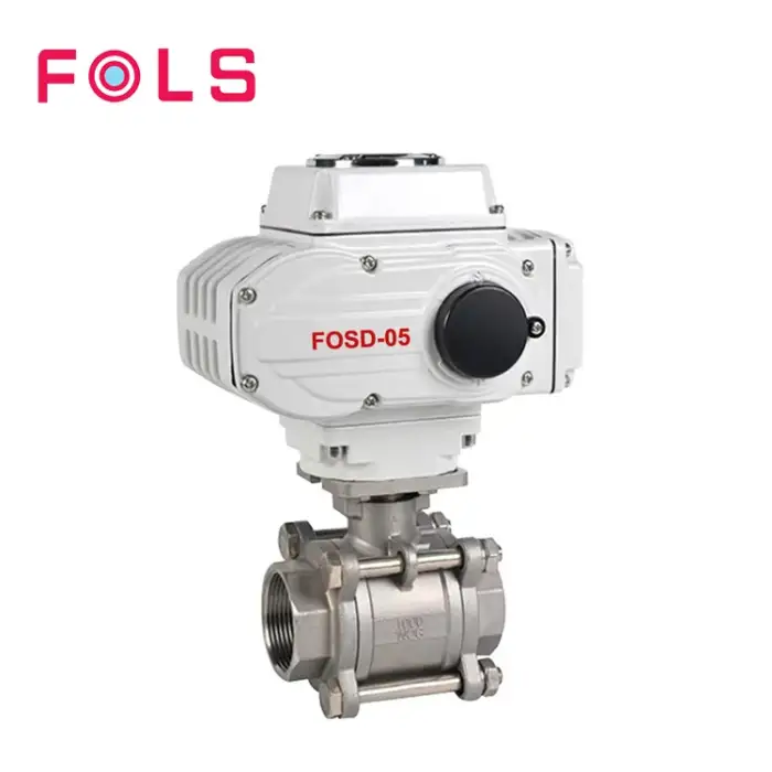 Steel Plumbing Materials Electric Ball Valve Dn15 Electrical On Off Motorized 12V Electric Ball Valve