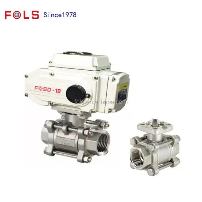 Steel Plumbing Materials Electric Ball Valve Dn15 Electrical On Off Motorized 12V Electric Ball Valve