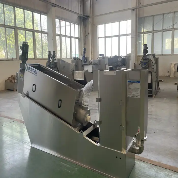 water treatment machinery Sludge treatment Equipment Screw Press Sludge Dewatering Machine