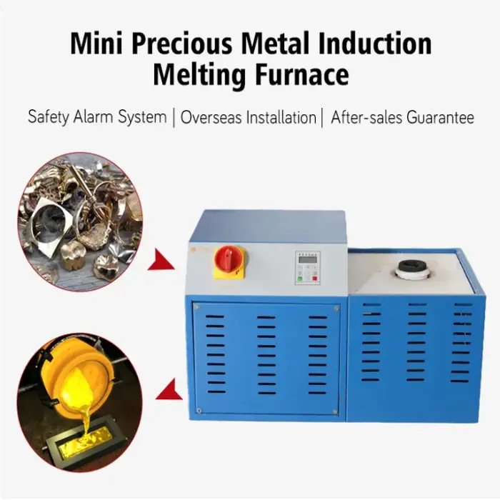 2kg industrial furnace platinum induction gold melting furnace