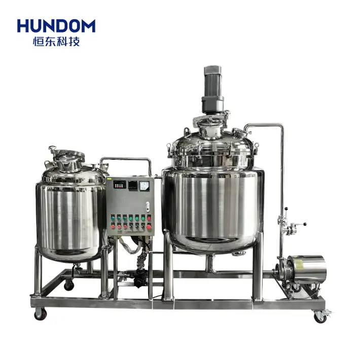 Mayonnaise making machine vacuum homogenizing mixer tomato sauce mix machine mixing tank