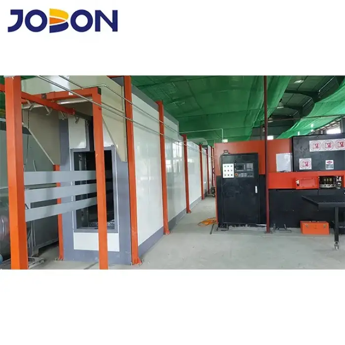 Automatic Powder Coating Line With Air Curtain Heat Insulation Tunnel Oven