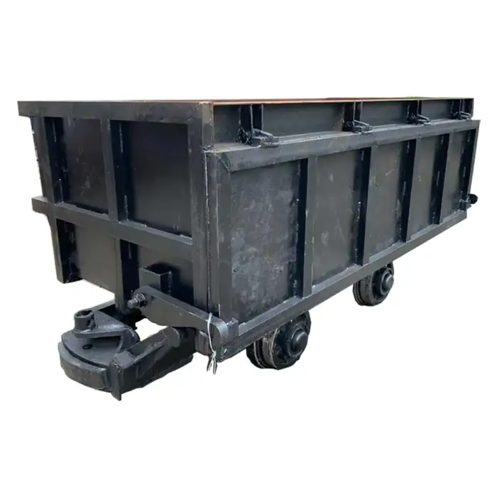 Bucket-Tipping Mine CartMine Car Iron Coal Mining Ore Carts For Transportation