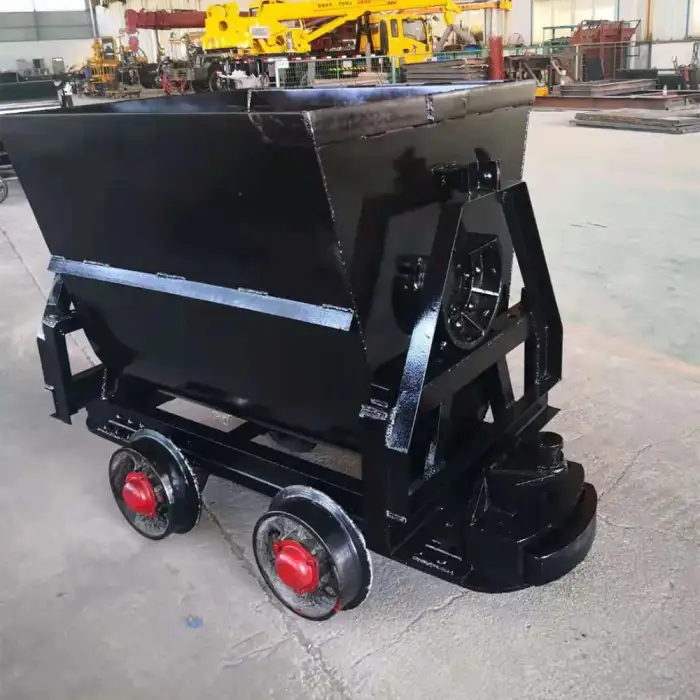 Bucket-Tipping Mine CartMine Car Iron Coal Mining Ore Carts For Transportation