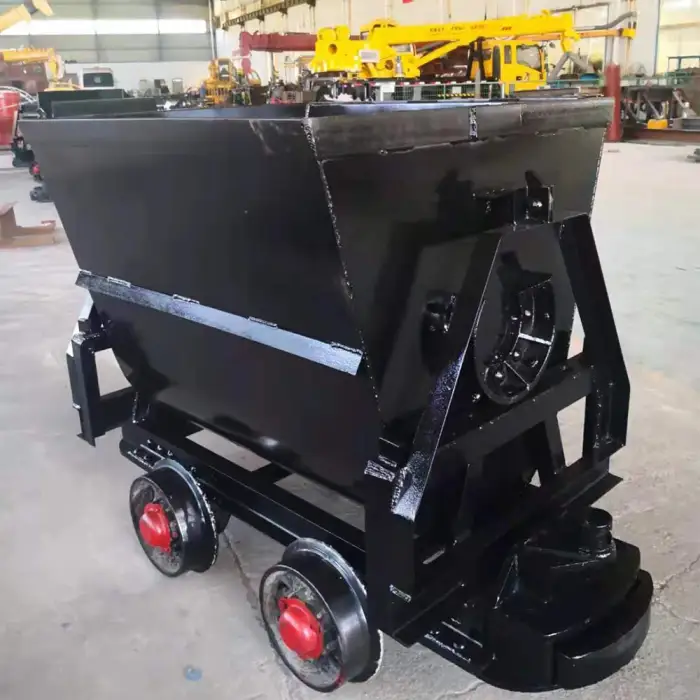 Bucket-Tipping Mine CartMine Car Iron Coal Mining Ore Carts For Transportation