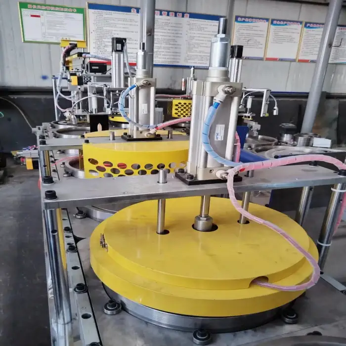 Resin grinding wheel forming machine