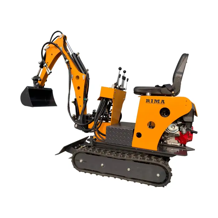 Hydraulic mini gasoline garden excavator small excavator with attachment