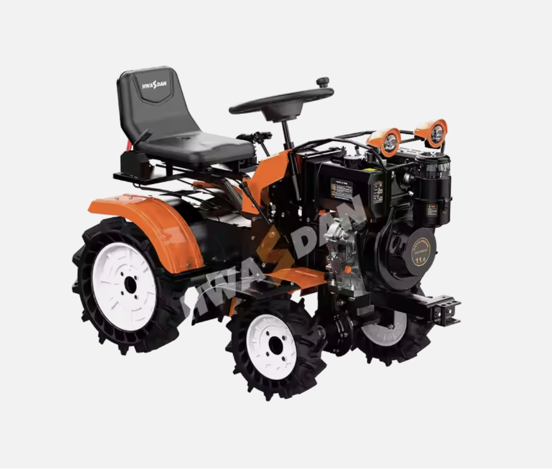 mini 4x4 drive Gasoline or diesel 10 12 13hp tiller cultivator